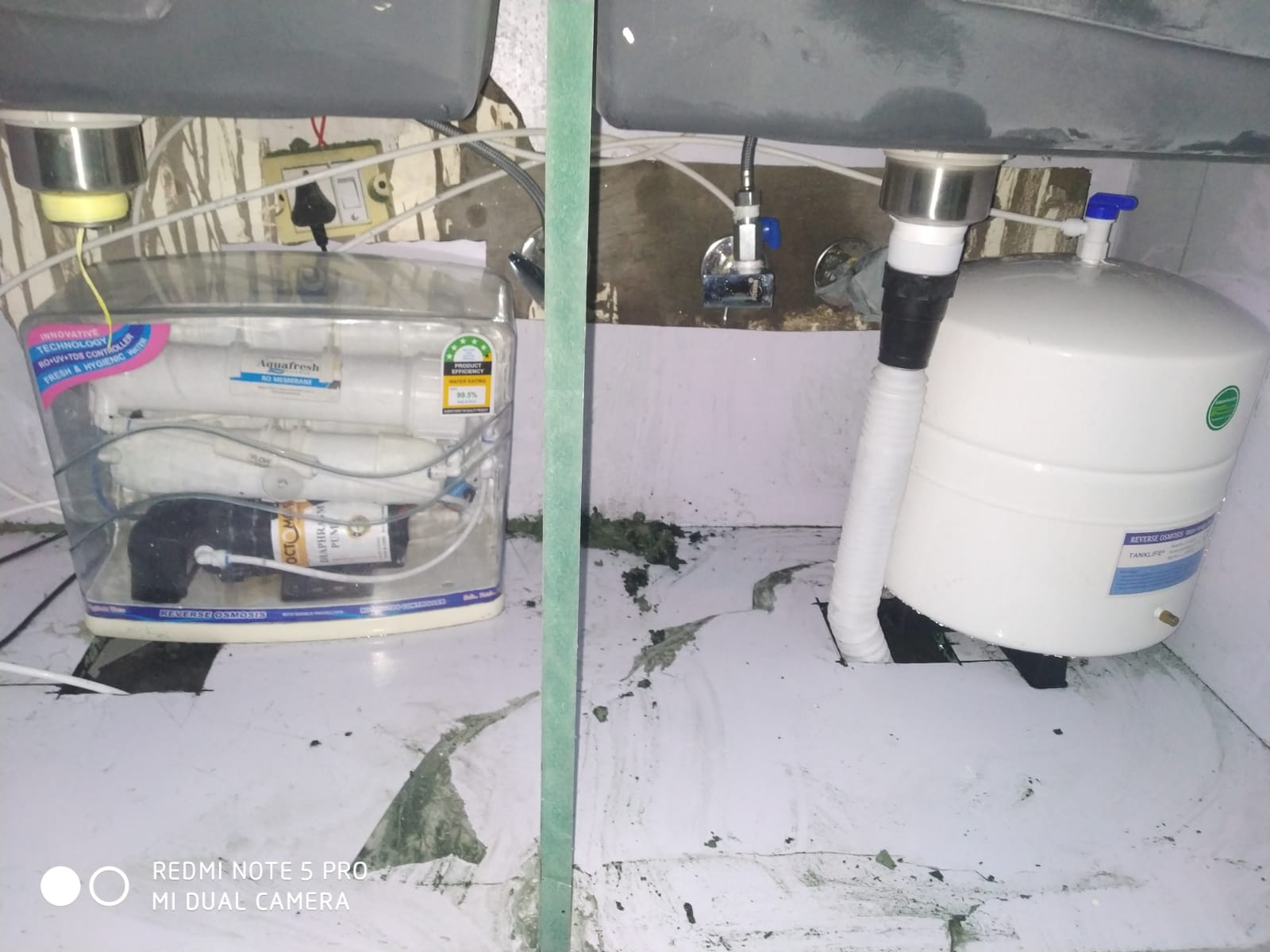 Aquafresh under-sink RO with storage tank